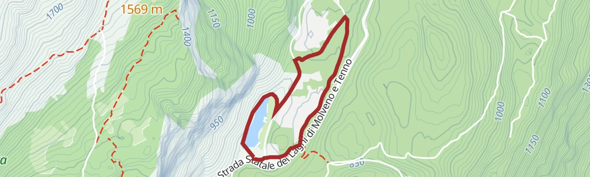 Route map: Walk around Nembia lake